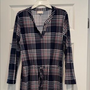 Bobbie Brooks Plaid Long Sleeve Dress